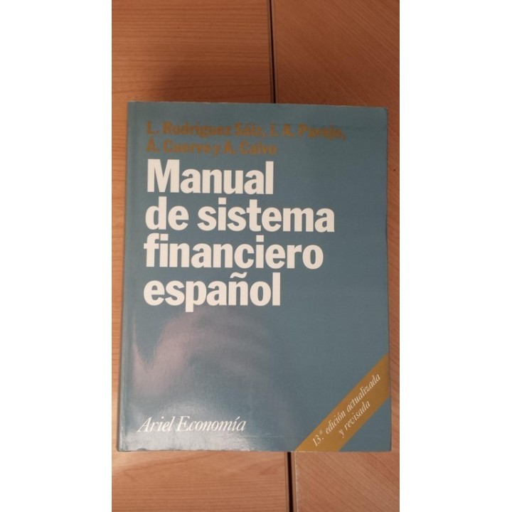 MANUAL DE SISTEMA FINANCIERO ESPAÑOL